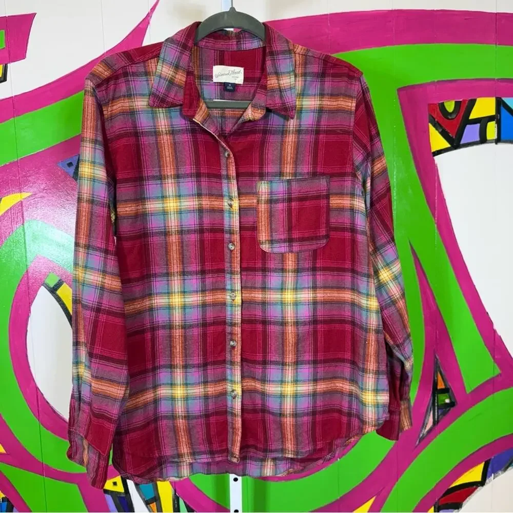 Universal Thread Plaid Relaxed Fit Shirt. Size Medium. In excellent condition! - Picture 1 of 5